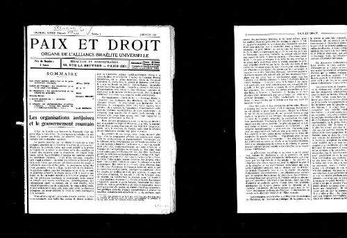 Paix et Droit.  (01/01/1931)